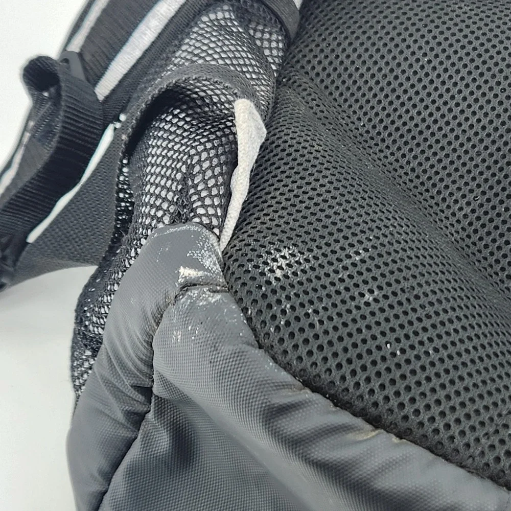 Reebok‎ Backpack Grey Black Colorblock Laptop Sleeve School Travel Bag